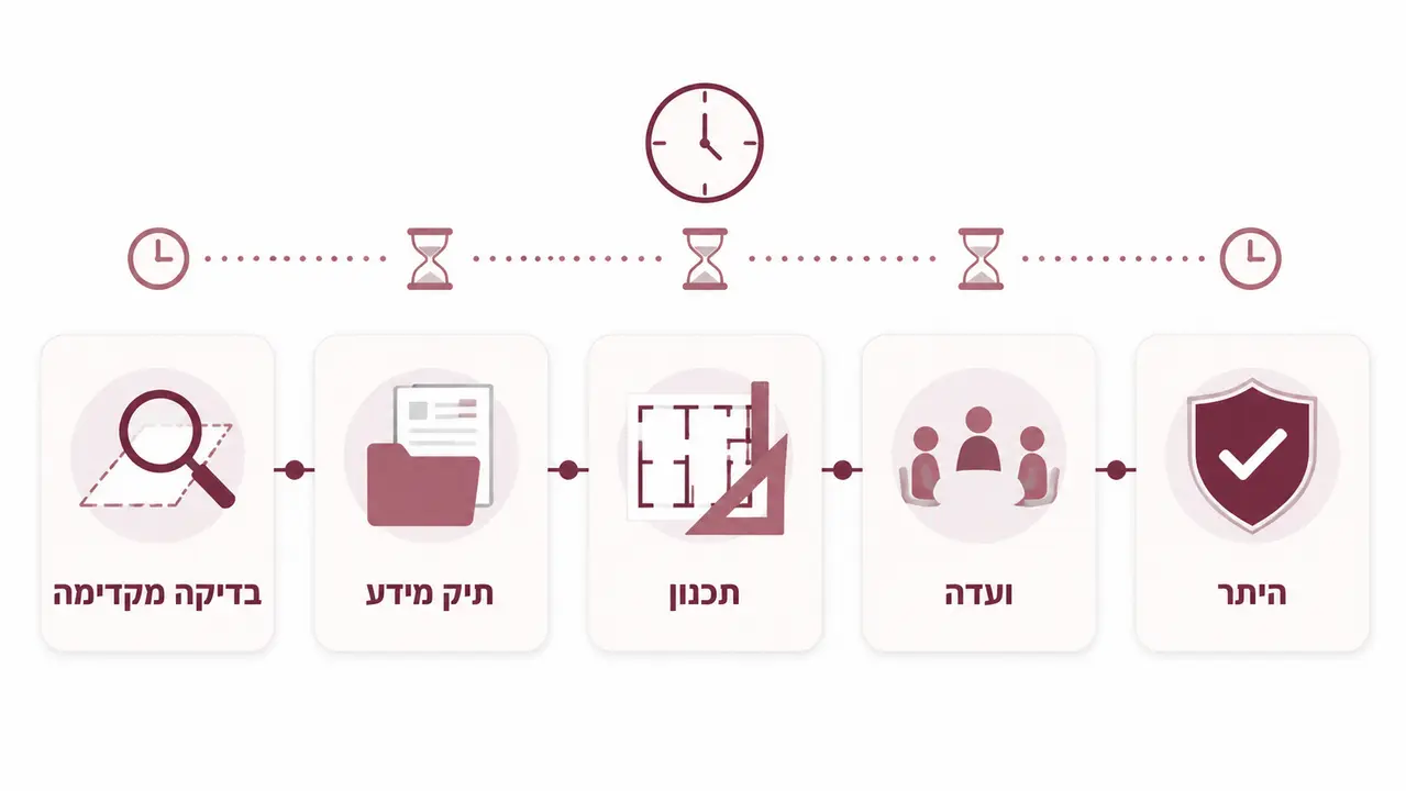 ‏כמה זמן לוקח לקבל היתר בניה? המדריך המלא