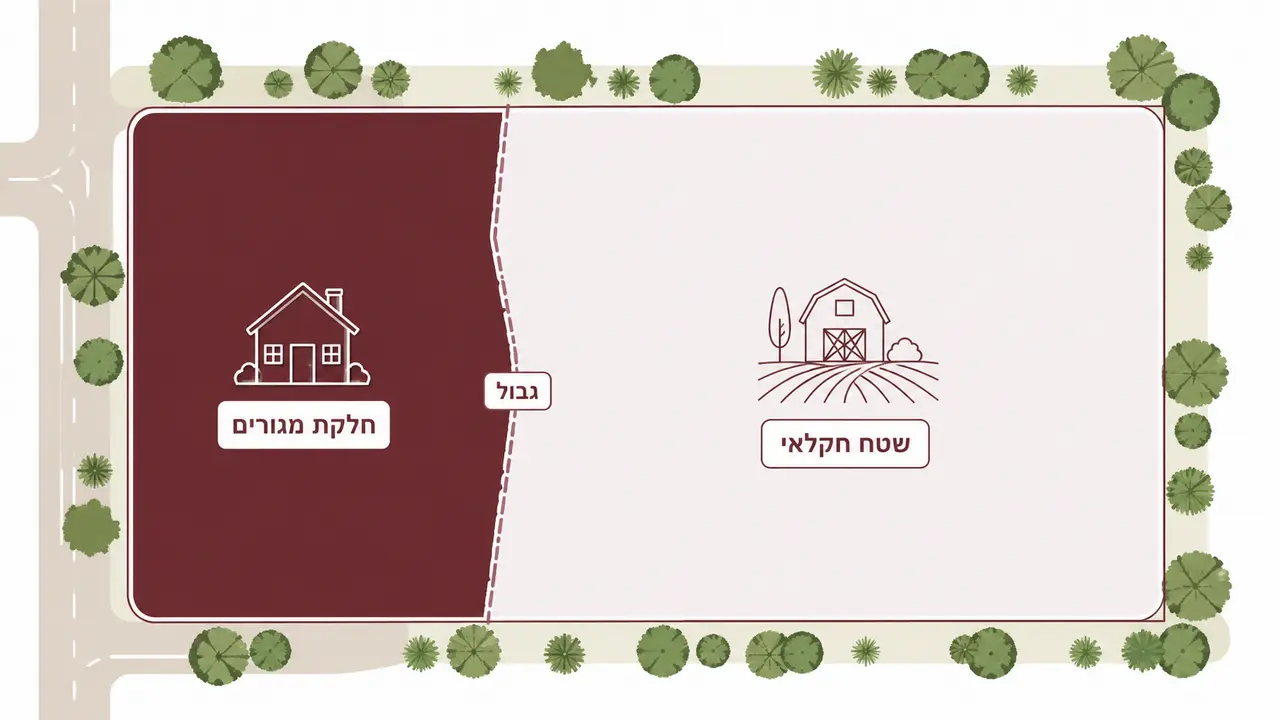 חלקת המגורים והגבול הבלתי נראה